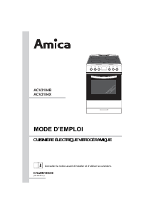 Mode d’emploi Amica ACV 3104 B Cuisinière