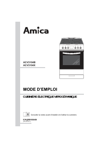 Mode d’emploi Amica ACV 3104 X Cuisinière