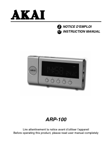 Mode d’emploi Akai ARP-100 Radio