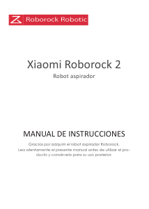 Manual de uso Xiaomi Roborock 2 Aspirador