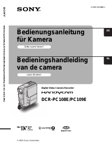 Bedienungsanleitung Sony DCR-PC109E Camcorder
