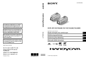 Manuale Sony DCR-SR20E Videocamera