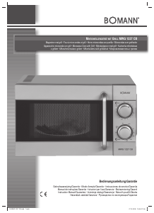Manual Bomann MWG 1227 CB Microwave