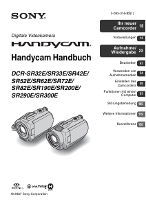 Bedienungsanleitung Sony DCR-SR42E Camcorder