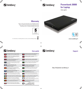 Manuale Sandberg 420-23 Caricatore portatile