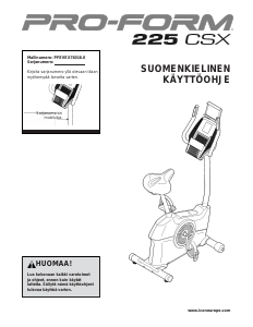 Käyttöohje Pro-Form 225 CSX Kuntopyörä