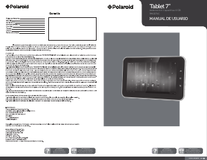 Manual de uso Polaroid PMID70C Tablet