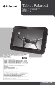 Manual de uso Polaroid PMID704G Tablet