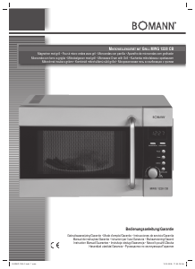 Instrukcja Bomann MWG 1228 CB Kuchenka mikrofalowa