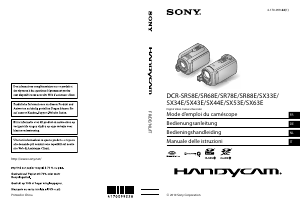 Manuale Sony DCR-SR58E Videocamera