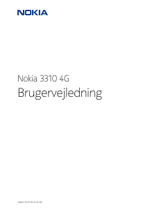 Brugsanvisning Nokia 3310 4G Mobiltelefon