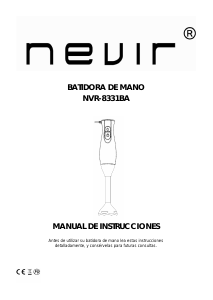 Manual de uso Nevir NVR-8331BA Batidora de mano