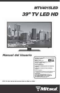 Manual de uso Mitsui MTV4015LED Televisor de LCD