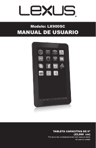 Manual de uso Lexus LX900SC Tablet