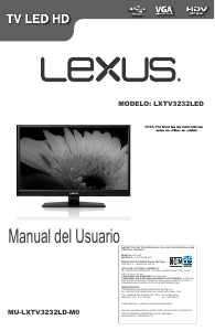 Manual de uso Lexus LXTV3232LED Televisor de LCD