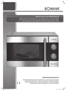 Handleiding Bomann MWG 1229 E CB Magnetron