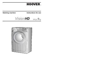 Manual Hoover VHD 9123 VIsion HD Washing Machine