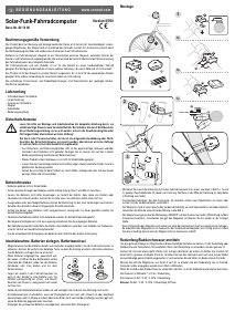 Bedienungsanleitung Atech KSS-21-SJ-S-EL Fahrradcomputer