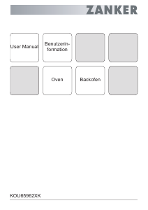 Manual Zanker KOU65962XK Oven