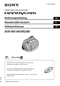 Manuale Sony DCR-SR210E Videocamera