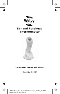 Manual Welby 91807 Thermometer