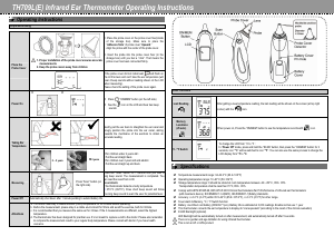 Manual Radiantek TH709L(E) Thermometer