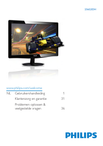 Handleiding Philips 236G3DH LCD monitor