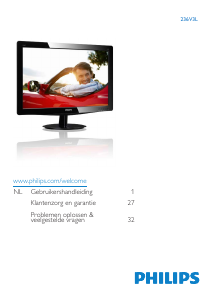 Handleiding Philips 236V3L LCD monitor