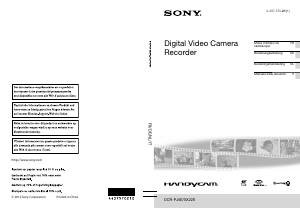 Manuale Sony DCR-SX22E Videocamera