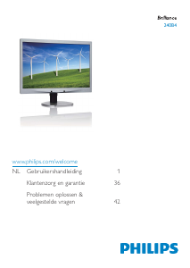 Handleiding Philips 240B4 Brilliance LCD monitor