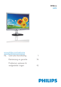 Handleiding Philips 240P4 Brilliance LCD monitor