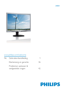 Handleiding Philips 240S4 LCD monitor