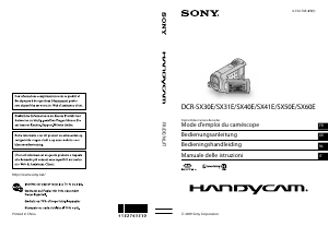 Mode d’emploi Sony DCR-SX30E Caméscope
