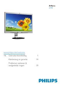 Handleiding Philips 271P4 Brilliance LCD monitor