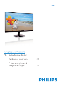 Handleiding Philips 274E5 LCD monitor