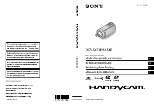 Manuale Sony DCR-SX83E Videocamera