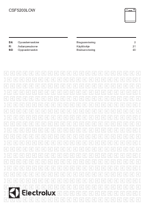 Brugsanvisning Electrolux CSF5200LOW Opvaskemaskine