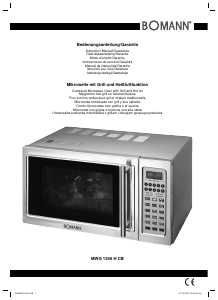 Manual Bomann MWG 1246 H CB Microwave