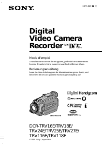 Mode d’emploi Sony DCR-TRV16E Caméscope