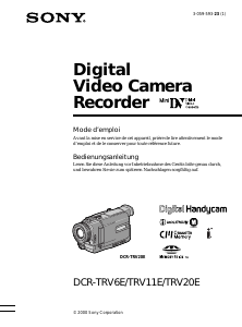 Bedienungsanleitung Sony DCR-TRV20E Camcorder