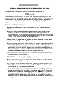 Manual AMSEC ESL10XL Safe