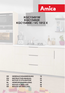 Manuál Amica KGC 15490 E Lednice s mrazákem