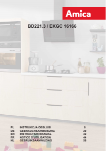 Manual Amica EKGC 16166 Fridge-Freezer