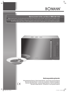 Bedienungsanleitung Bomann MWG 1281 H CB Mikrowelle