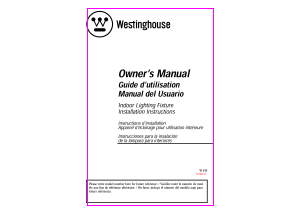 Manual de uso Westinghouse 6221900 Lámpara