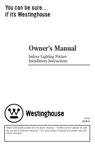 Manual Westinghouse 6222000 Lamp