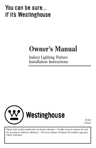 Manual Westinghouse 6223800 Lamp