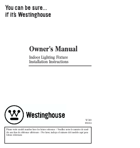 Manual de uso Westinghouse 6300300 Lámpara