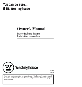 Manual Westinghouse 6300500 Lamp
