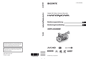 Bedienungsanleitung Sony HDR-AX2000E Camcorder